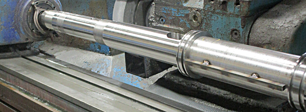 Picture of a barrel being machined